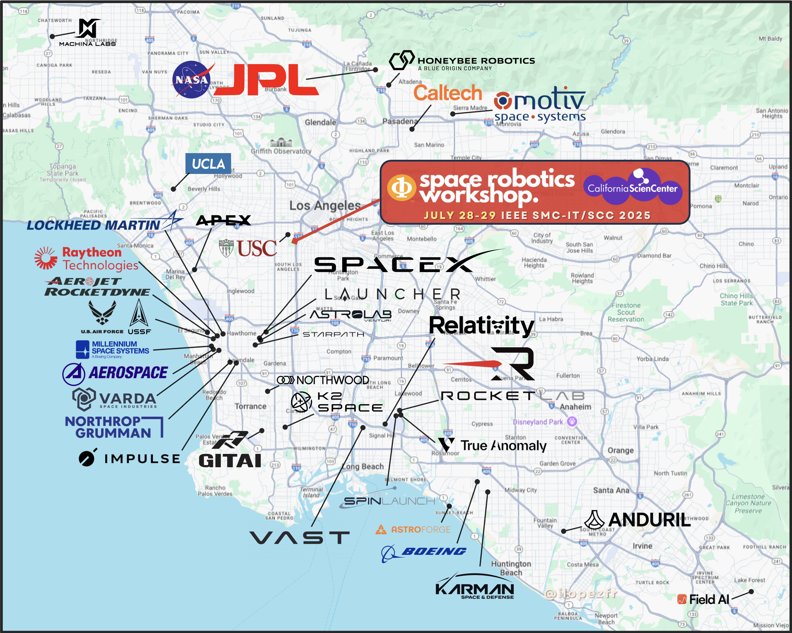 LA Companies Map